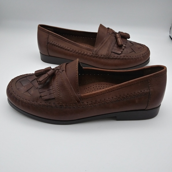 Giorgio Brutini Brown Loafers w/Tassels US 9EE - Picture 5 of 9